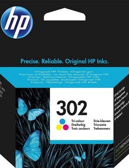 HP 302 Tintenpatrone (original Druckerpatrone 302 yellow/magenta/cyan)