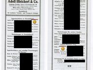 Unique Historical Flyer of Bleichert & Co. Leipzig Gohlis – The Rarest Example in the World! - Sinsheim Zentrum