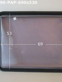 Hobby Wohnwagenfenster Parapress gebraucht ca 69 x 53 . (PPGY-RX D2167) zB 460/510 - Schotten Zentrum