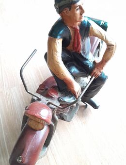große Deko-Figur Biker- Harley-Motorad - Gaggenau