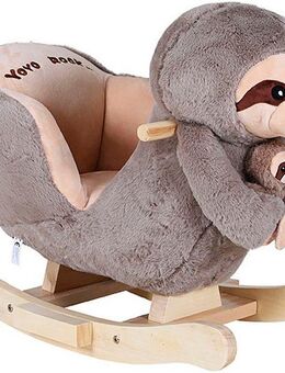 Knorrtoys® Schaukeltier Faultier Luis, mit Plüsch-Faultierbaby
