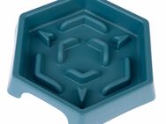 TIAKI Slow Feeder Blue Hexagon - 450 ml