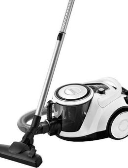 BOSCH Bodenstaubsauger Serie 6 ProSilence BGC41LSIL, Hygiene-Filter, 10 Jahre Motorgarantie, 600 W, beutellos, hohe Saugkraft, 2in1 Polster- und Fugendüse, leise, weiß
