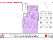 4 Zi. EG mit Terrasse ca. 107 m²-Wohnung 1-Kirchweg 16-79780 Stühlingen - Stühlingen