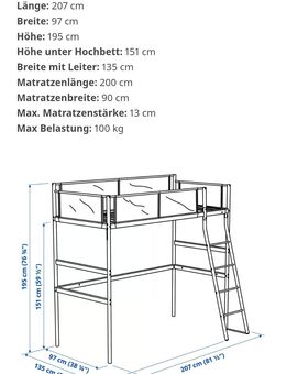 Hochbett Vitval von Ikea - Kelheim