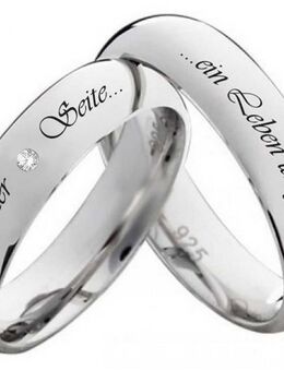 Wundervolle Silberringe mit Diamant PS820 - Aholming
