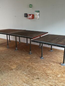 Industriedesign Tisch massiv – Bohlenholz & Stahl – 1,5 m / 3 m – Berlin - Berlin Mitte