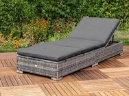 MERXX Gartenliege TOPSELLER!, 1 Liege, inkl. Auflage, OTTOs Choice, pulverbeschichteter Stahl, Polyrattan, verstellbar