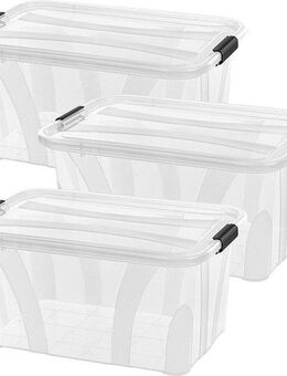 Siena Home Aufbewahrungsbox Anzio (Set, 3 St), Kunststoff, 100% recyclebar