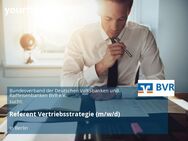 Referent Vertriebsstrategie (m/w/d) - Berlin