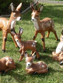 Dekofiguren Hirsche Rehe von klein bis gross Gartendeko - Hergisdorf