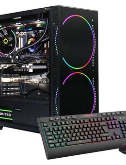 GAMEMAX Black Hole 7660 Gaming-PC (AMD Ryzen 7 9700X, RTX 5070, 32 GB RAM, 1000 GB SSD, Wasserkühlung, 7660, Windows 11, DDR5 RAM)