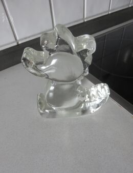 Glasfigur Ente, aus dickem massiven Glas - Stuttgart