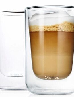 blomus Thermoglas NERO, Glas, Doppelwandig, Inhalt 250 ml, 2-teilig