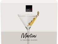 van Well Cocktailglas Martini, Glas, 260 ml, im Geschenkkarton, 4-teilig