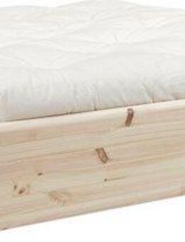 Karup Design Futonbett Ziggy, in mehreren Breiten, zertifiziertes Massivholz, praktische Ablagefläche neben der Matratze, viel Stauraum