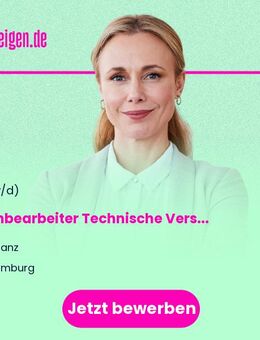 Sachbearbeiter Technische Versicherungen (m/w/d) - Hamburg