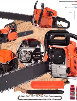 Benzin-Kettensäge Motorsäge im XXXL komplett- SET 2 Takt 4,9PS - Wuppertal