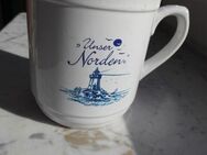 Unser Norden Kaffeebecher Becher Tasse Henkelbecher Keramik 3,- - Flensburg