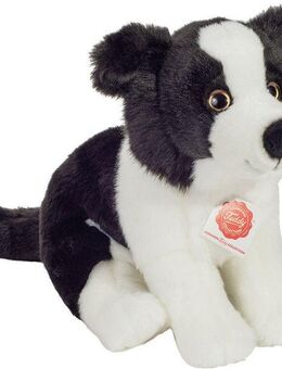 Teddy Hermann® Kuscheltier Border Collie Welpe sitzend 25 cm, zum Teil aus recyceltem Material