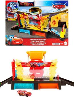 Mattel® Spiel-Gebäude Disney Pixar Cars Color Changers Lightning McQueen Autowaschanlage, mit Farbwechsel des Fahrzeugs