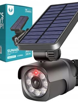 Überwachungskamera-Attrappe mit Solar-LED-Leuchte – Sicherheit für deinen Außenbereich Set34251 - Wuppertal