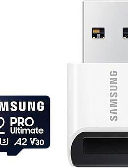Samsung PRO Ultimate microSD 128GB Speicherkarte (512 GB, Video Speed Class 30 (V30)/UHS Speed Class 3 (U3), 200 MB/s Lesegeschwindigkeit)