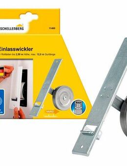 SCHELLENBERG Einlass-Gurtwickler für das Rollladensystem Maxi, Lochabstand 21,5 cm, Unterputz-Montage, Set, 1-tlg., für Rollladengurte mit 23 mm Breite