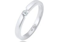 Elli DIAMONDS Diamantring Verlobungsring Diamant (0.06 ct) 925 Silber