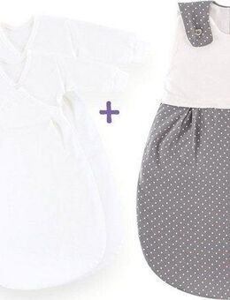 Träumeland Babyschlafsack Set Pünktchen grau (Packung, 3 tlg., 3er-Pack)
