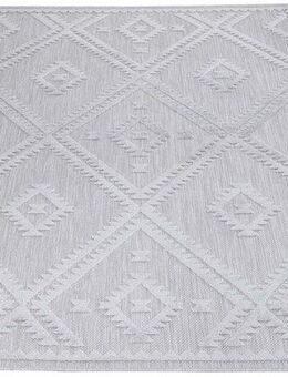 Carpet City Teppich In-& Outdoorteppich Santorini 454, 3D-Effekt, Raute-Optik, rechteckig, Höhe: 5 mm, Wetterfest & UV-beständig für Terrasse, Balkon, Küche, Flur