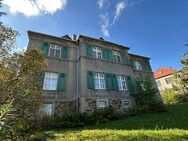 Repräsentative Villa mit Stadtblick ins Muldental, großem Garten und Garage - Sanierungsobjekt - Lunzenau