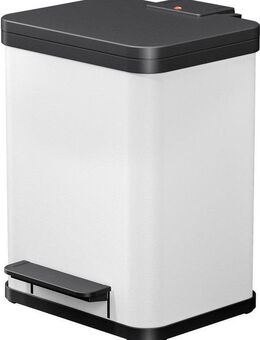 Hailo Mülleimer Öko duo Plus M, 18 l, Stahlblech o. Edelstahl, Kunststoff Inneneimer, Made in Germany