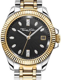 THOMAS SABO Quarzuhr DIVINE WA0370-291-203-33 MM, Armbanduhr, Damenuhr, Datum, Mineralglas mit Saphirbeschichtung