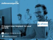 IT-Support User Helpdesk 1st Level (m/w/d) - Rednitzhembach