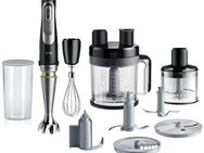 Braun Stabmixer MQ 9195XLI MultiQuick 9, 1200 W, Schneebesen, Küchenmaschinen Aufsatz, Zerkleinerer, 600 ml Mixbecher