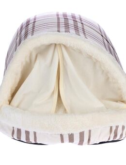 zooplus basics Karo Kuschelbett Höhle - L 60 x B 40 x H 28 cm