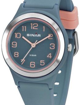 SINAR Quarzuhr XB-48-22, Armbanduhr, Damenuhr,Jugendliche, Silikonarmband, bis 10 bar wasserd.