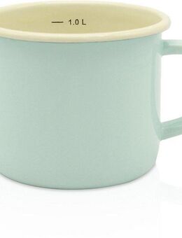 Krüger Milchtopf, Emaille (1-tlg), Literskala, 1 Liter, für Induktions-Kochfelder geeignet