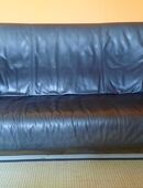 3 - Sitzer Ledersofa schwarz in 12163