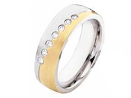 Damenring Edelstahl DE150 mit Zirkonias - Aholming