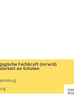 Sozialpädagogische Fachkraft (m/w/d) Jugendsozialarbeit an Schulen - Regensburg