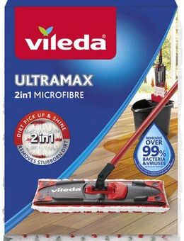 Vileda Vileda ULTRAMAX 2in1 Ersatzbezug Wischbezug (Mikrofaser, 15, 1-tlg., für alle Vileda ULTRAMAX Systeme)