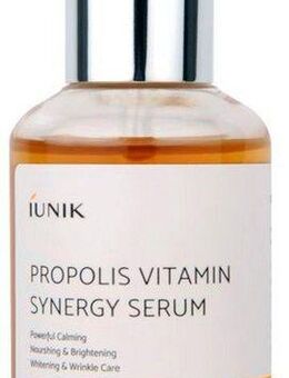 iUnik Gesichtsserum Propolis Vitamin Synergy Serum, Beruhigt empfindliche Haut und hellt Pigmentierungen schonend auf.