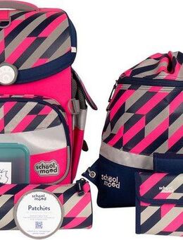 SCHOOL-MOOD® Schulranzen Timeless, Yuna (Set, 7-tlg), aus recyceltem Material