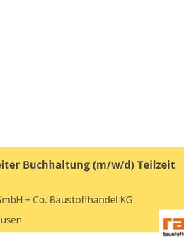 Sachbearbeiter Buchhaltung (m/w/d) Teilzeit - Thannhausen