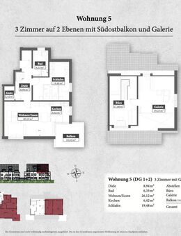 Wohnen und Leben an der Paar - Wohnen mit Galerie und Sonnenbalkon - Mering