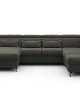 sit&more Wohnlandschaft Cabrio U-Form, B: 359 cm, mit Sitztiefen-, Arm- & Kopfteilverstellung, 3 Nierenkissen, Federkern, optional Bettfunktion und Stauraum