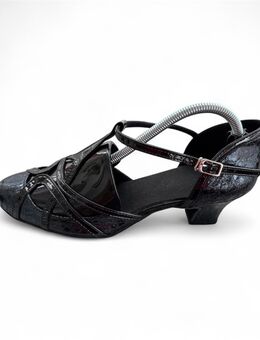 Tanzschuhe 38,5 Absatz 5 cm Chromsohle weiche Innensohle shiny Standard Latein - Wuppertal