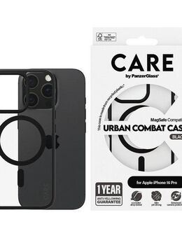CARE by PanzerGlass Handyhülle Urban Combat Case mit MagSafe für Apple iPhone 16 Pro, Backcover, Schutzhülle, Handyschutzhülle, Case, Schutzcase, stoßfest